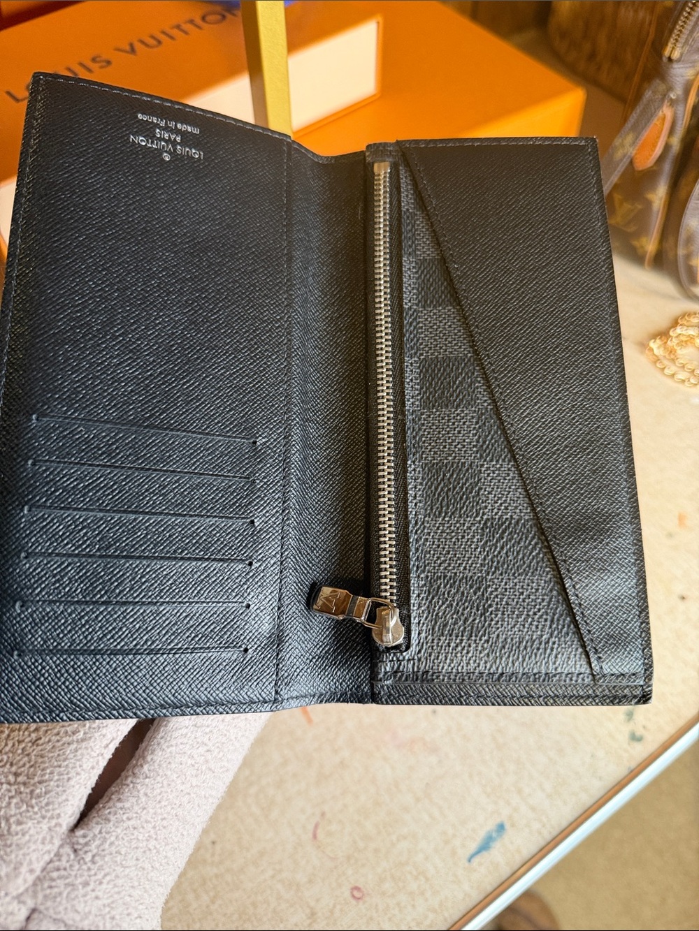 Louis Vuitton Black Damier Graphite Wallet - Picture 13 of 14